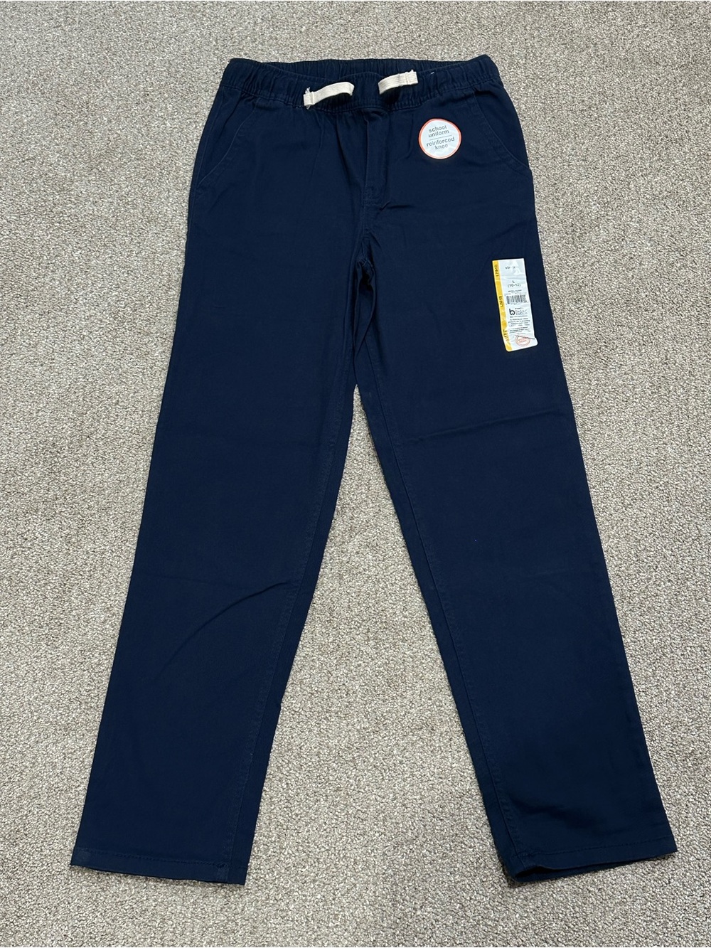 Wonder Nation Boys Navy School Uniform Pull-On Pants Size L 10-12 NWT